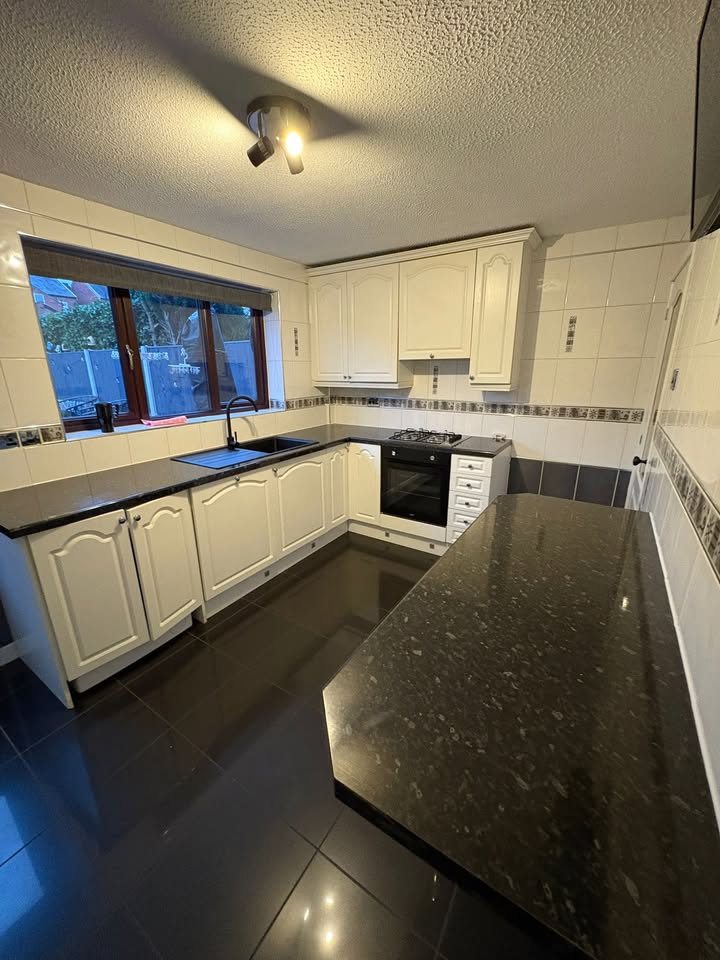 Spray Granite job by The Ugly Duckling – Bespoke Hand-Painted Cabinetry