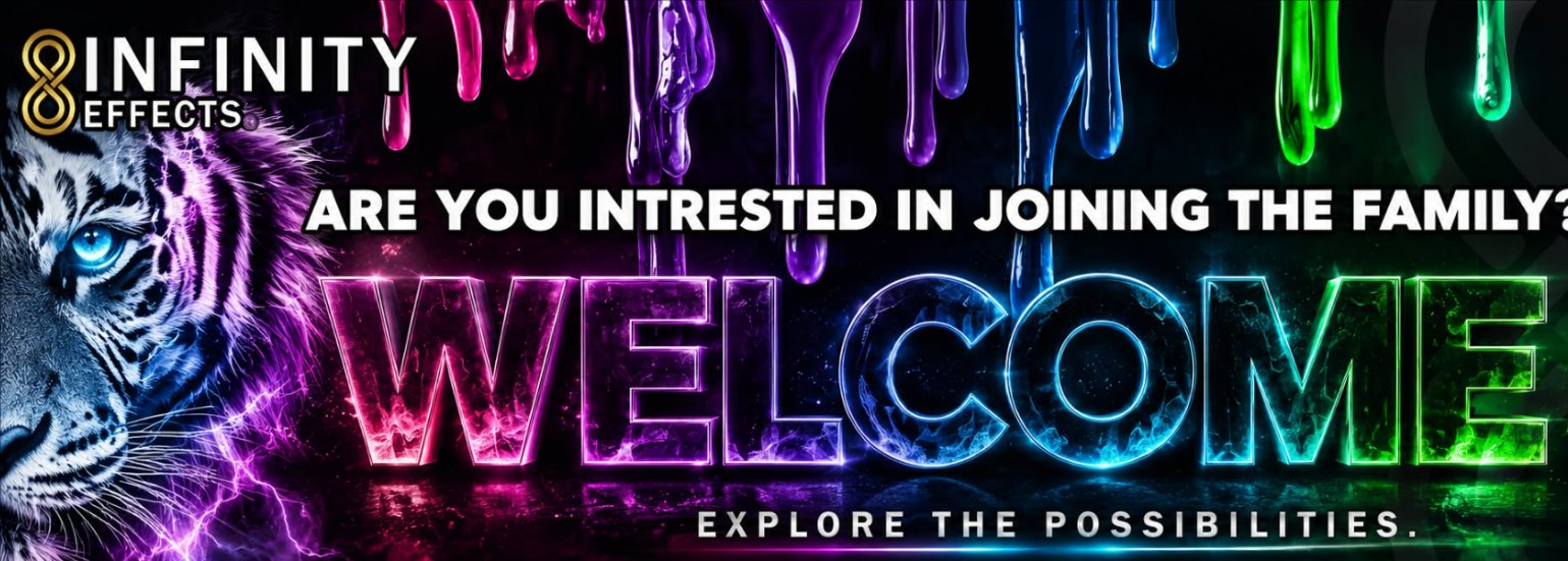 The group's welcome banner: Are you interested in joining the family? Welcome. Explore the possibilities.